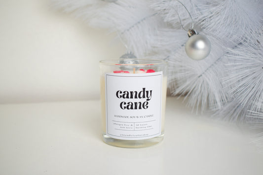 Scented Candle Candy Cane