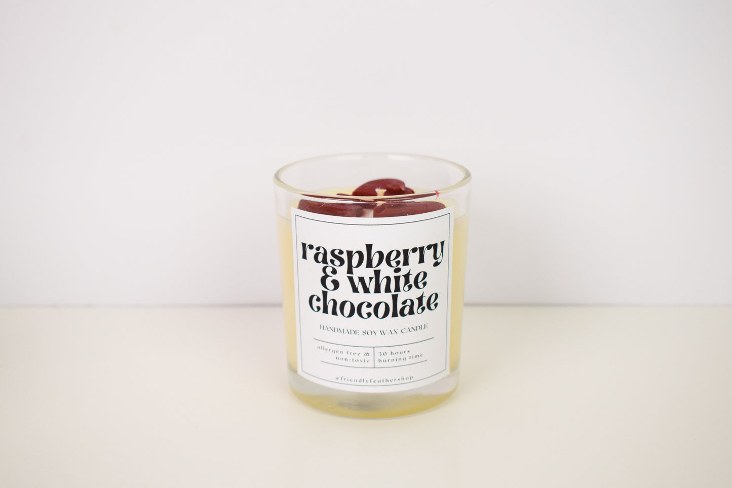 Scented Candle Raspberry & White Chocolate