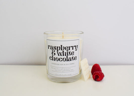 Scented Candle Raspberry & White Chocolate