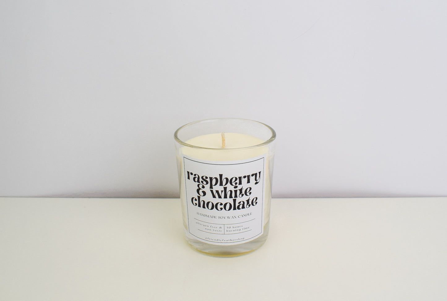 Scented Candle Raspberry & White Chocolate