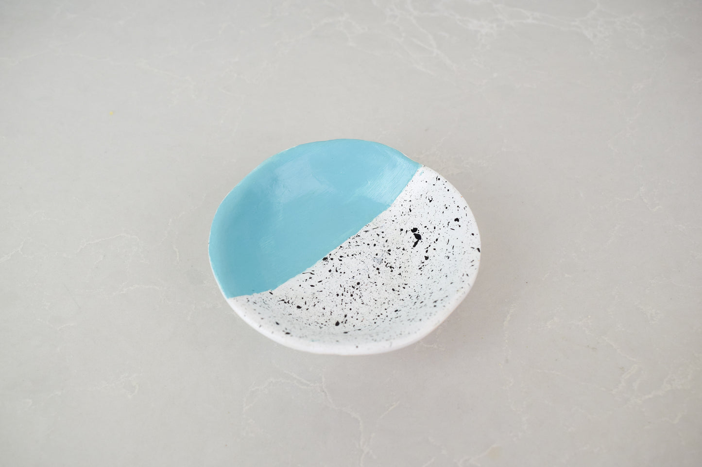 Spreckled Ceramic Bowl Turquoise