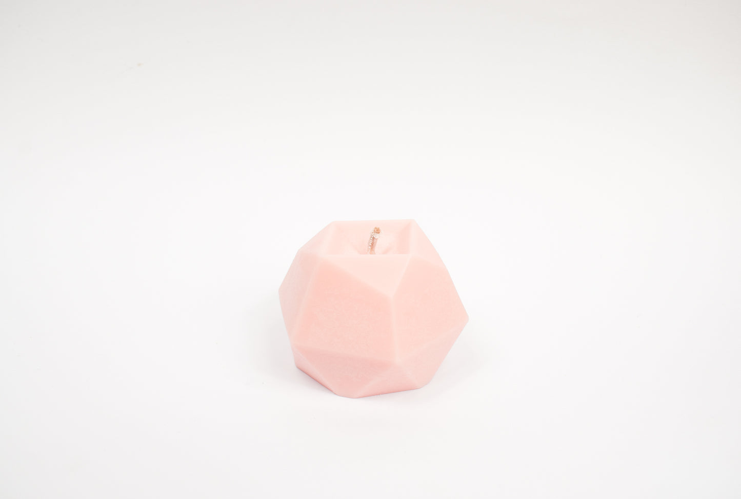 Geometric Candle Pink