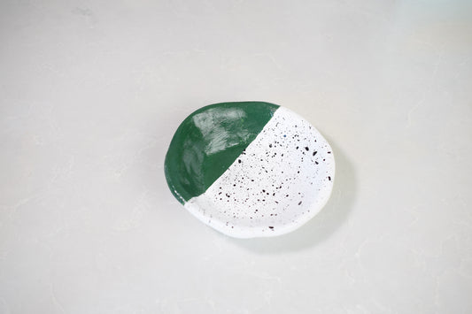 Spreckled Ceramic Bowl Green