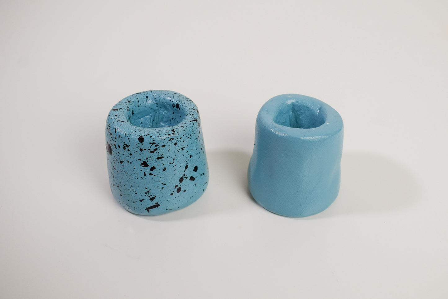 Ceramic Candle Holders Turquoise 2-pack