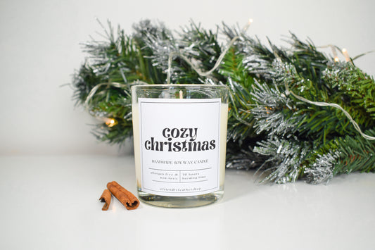 Scented Candle Cozy Christmas